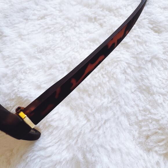 Otto Tortoise Brown Angular Frame Sunglasses - Picture 5 of 12